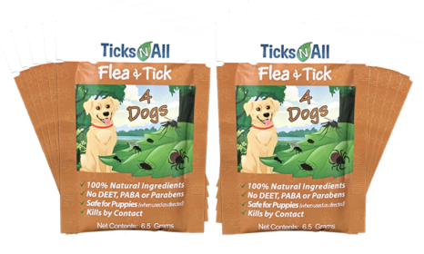 All Natural Flea and Tick Wipes 4-Dogs (25 count.)