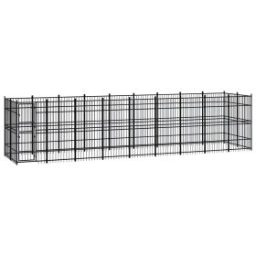 Outdoor Dog Kennel Steel 178.6 ftÂ¬â‰¤